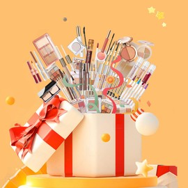 Cosmetic Lucky Bag, Cosmetic Eyeshadow, Chinese Cosmetic Lucky Bag, 10 Pieces, 15 Piece Set, Lipstick, Eyeshadow, Eyeliner, Eyebrow, Mascara, Cheek, Concealer (High Quality Lucky Bag)