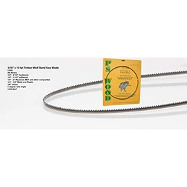 PS Wood Timber Wolf 100 3/4" x 3/16" x 10 tpi Band Saw Blade Fits Minimax 14"