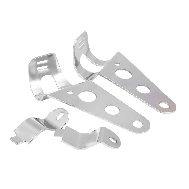 Motorcycle Headlight Bracket, 2Pcs Stainless Steel Headlight Mounting Bracket for