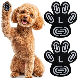 Dog Paw Protector, Anti-Slip Pads for Senior Dogs on Hardwood Floors and Hot Pavement, Strong Traction Stickers for Feet, 5 Sets (20 Pcs) L