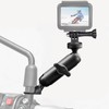 CAMOLO Motorcycle Action Camera Mount Holder, Handlebar Mount Clip for