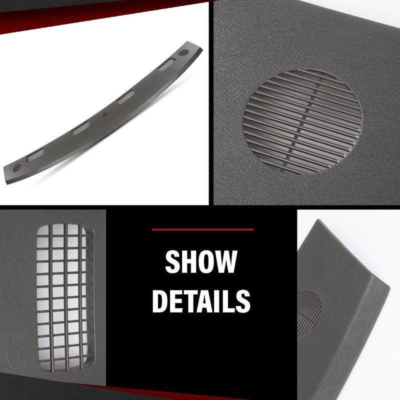 CROSSDESIGN Upper Dashboard Panel Dash Cover Plastic Compatible with Dodge