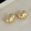 JoyToGo 18K Gold Plated Earrings for Women Irregular Leaf Drop