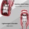 Azarxis 30 kN Zipline Pulley 6700LBS Zip Line Tandem Dual