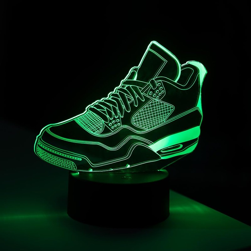 EXIGENT 3D LED Light Sneakers Lamp Acrylic Illusion Night Flashing