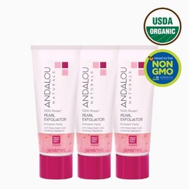 Andalou Naturals 안달로우내추럴스천송이 로즈 펄 스크럽 58ml 3개 Andalou Naturals Chamomile Rose Pearl Scrub 58ml 3 Pack