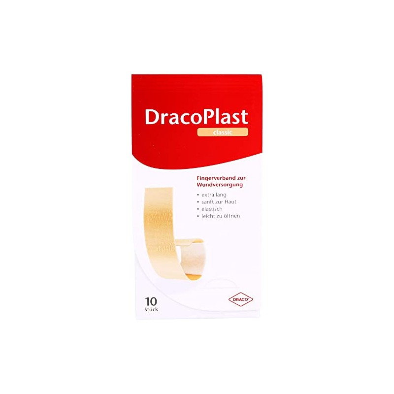 DRACOPLAST Finger Strips 2 x 12 cm Elastic Pack of