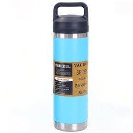 1100ml Double Wall Vacuum Insulated Stainless Steel Water Bottle, Reusable Keeps Liquids Perfectly Hot or Cold, BPA-Free, Leak Proof Sport Water Bottle with Chug Cap for Mountaineering Running (Blue)