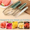 Gdraco 3-in-1 Stainless Steel Fruit Cutter Watermelon Cutter Stainless Steel