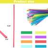 Jumbo Smoothie Straws Set of 200, Chetexus 10.2 inch Multi