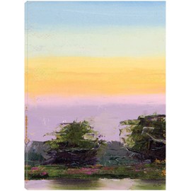 Fine Art Canvas Glowing Sunset Canvas Wall Decor by Artist Jenny Green for Living Room, Bedroom, Bathroom, Kitchen, Office, Bar, Dining & Guest Room - Ready to Hang - 24 in x 32 in