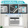 Chiligent Window AC Side Panel with Frame, Adjustable Air Conditioner
