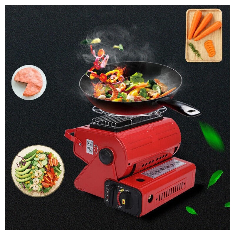 Amotopart Camping Emergency Butane Heater Double Coherent Heat Source Survival