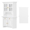 1:12 Dollhouse Cabinet Wooden Simulated Miniature Kitchen Furniture Decoration AccessoriesWhite