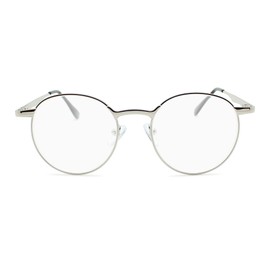 2SeeLife-Anteojos de lectura con borde de metal plateado para hombres y mujeres para lucir modernos con visión clara Lectores duraderos para mujeres y hombres Cómodos para todas las formas de la cara