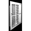 12"w x 12"h 3-Way Fixed Curved Blade AIR Supply Diffuser