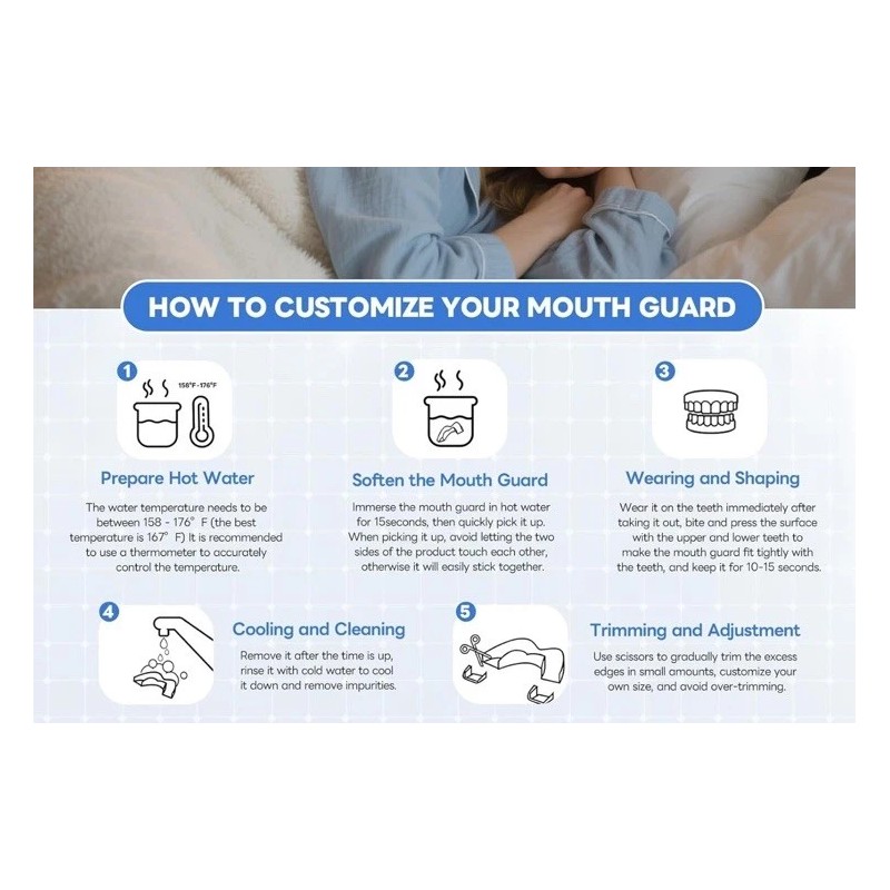 Reroio Mouth Guard 2 Sizes, Pack of 2 for Teeth
