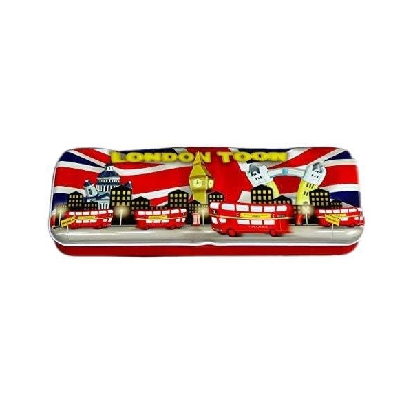 Souvenir Pencil Box - London Toon Design, A Cartoon Skyline