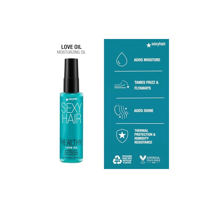 SexyHair Healthy Love Oil Aceite Hidratante, 73 ml | Controla