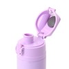 Sanrio (SANRIO) Cover-Attached Stainless Steel Bottle, Kuromi, Children, Dedicated Cold