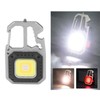 Keychain Work Light USB Charging Portable Pocket LED Flashlight Multifunctional