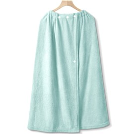 Junerose Pool Towel for Adults, Wrap Towel, For Girls, Boys, 31.5 inches (80 cm), Large, Water Absorbent, Quick Drying, Lightweight, Fluffy, Soft, Solid, Skirt Towel, Junior High School Students, Wear Bath Towel, Swimming, Beach Towel, Green