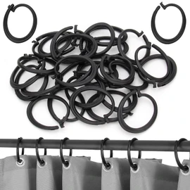 30pcs Gazebo Curtain Hooks,Weather Resistant Gazebo Curtain Hooks Durable C-Shaped Clips for Hanging Sunshade Curtains Outdoor Tent Accessories