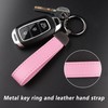 Turcee Leather Car Keychain,Creative Personality Leather Car Key Fob,Car Accessories
