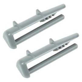 Spares2go Plastic Rear Rail End Caps for Beko Dishwasher (Pack of 2)