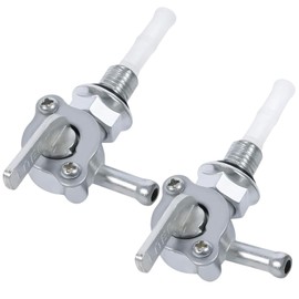 2 Stück Benzinhahn Schalter, Kraftstofftank Benzinhahn Schalter, M10 Benzinhahn Universal, Benzinhahn Kraftstoffhahn Gastank Kraftstoff Schalter für Generator Kraftstofftank Motorräder Geländewagen