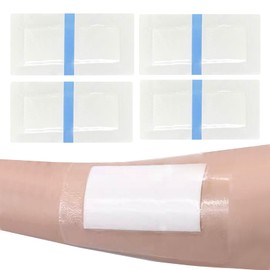 Waterproof Wound Bandage Patches with Absorbent Gauze Pads, Wound Dressings Pads，Post Surgical Shower Wound Cover Protector,10PCS