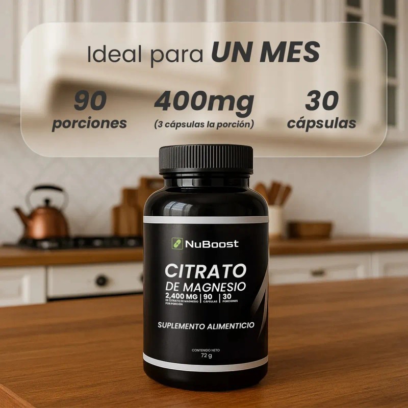 Suplemento En Cpsula Nuboost 30 Das Citrato De Magnesio X