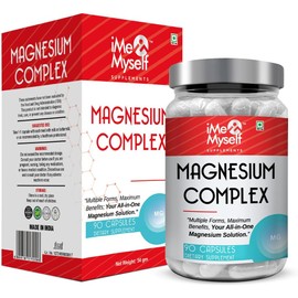 iMeMyself Magnesium Complex – 90 Capsules | All-in-One Magnesium Solution for Multiform Benefits