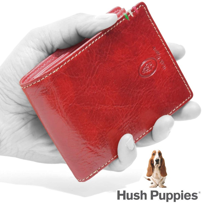 Hush Puppy HP2065 Wallet, Bifold Wallet, Coin Pocket, Lux, Cowhide