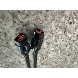 A-LAB 1pc DTM  Y-split 2 Port DTM-2 to 2 Port DTM-2 Cable Deutsch Two Way Splitter