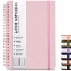 ABERLLS Pink Lined Spiral Journal Notebook with 160 Pages, 8×5.7in,