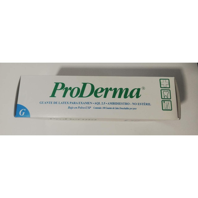 PRODERMA Guante DE Latex NO ESTERIL Grande