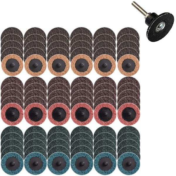 90pcs 2 Inches Sanding Discs,Surface Conditioning Disc,Quick Change Sanding Disc