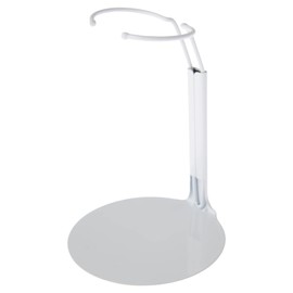 Plymor DSP-4175W White Adjustable Doll Stand, fits 7, 7.5, 8, 8.5, and 9 inch Dolls or Action Figures, Waist is 1.75 to 2.25 inches Wide, 5 to 6 inches Around