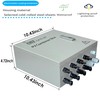 GXELZK Hardcover Solar Combiner Box with 4 Strings, 80 A