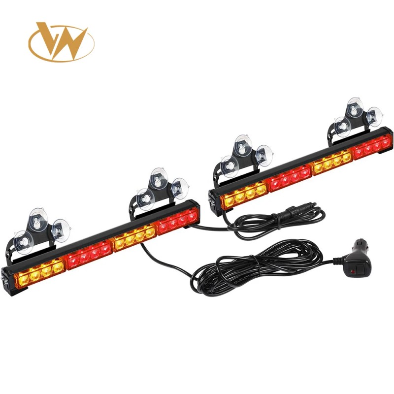 2x16.8 Inch Auto Interior Safety Lights 32LED 26 Flash Patterns