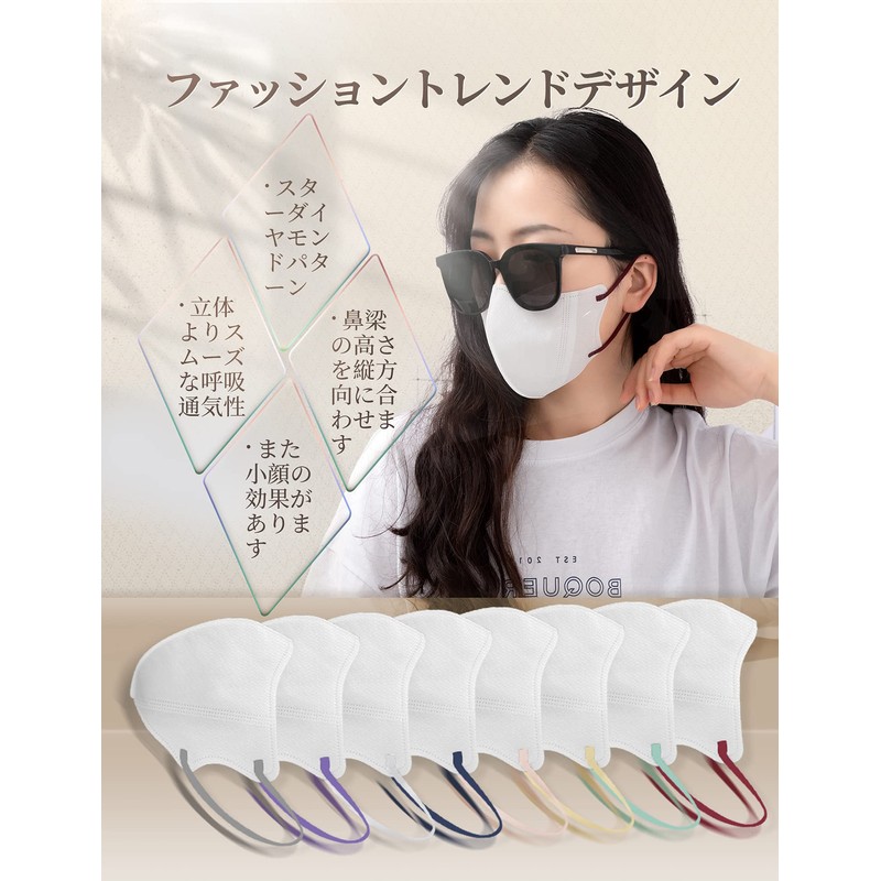 FunHoom Non-Woven Disposable Mask, 3D Shape, Small Size, Makes Your