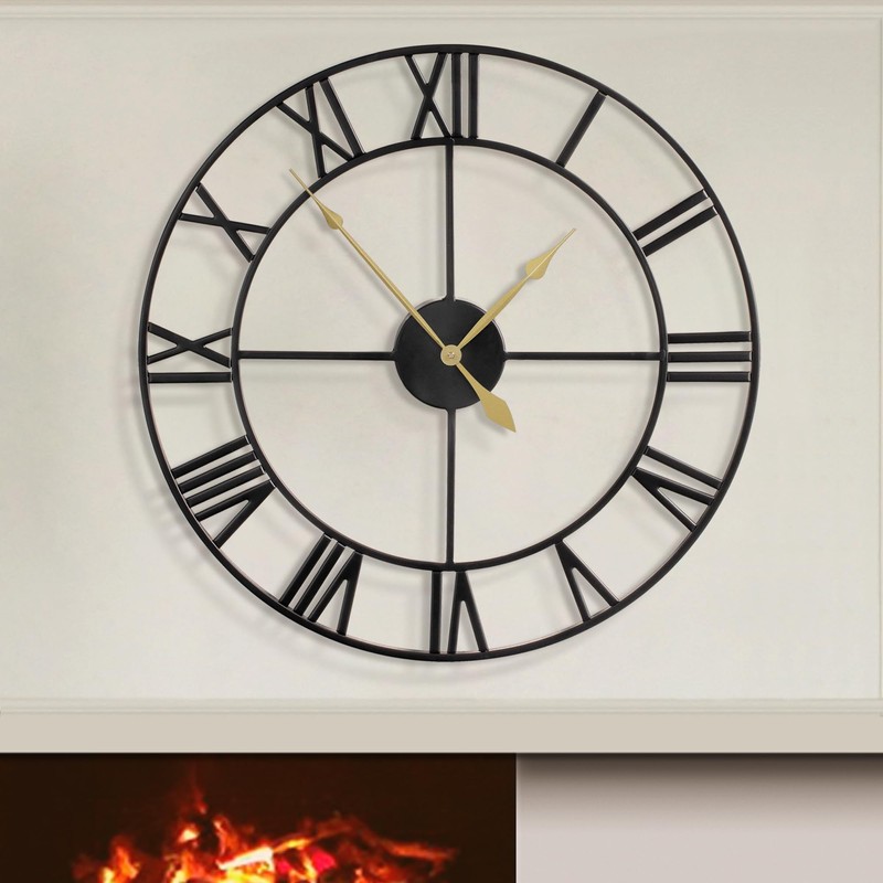 LEIKE 80CM Extra Large Wall Clock - 31" Oversize Modern