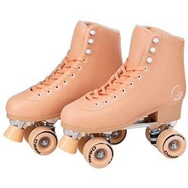 C SEVEN C7skates Cute Roller Skates for Girls and Adults (Peachy Keen, Women's 6 / Youth 5 / Men's 5)