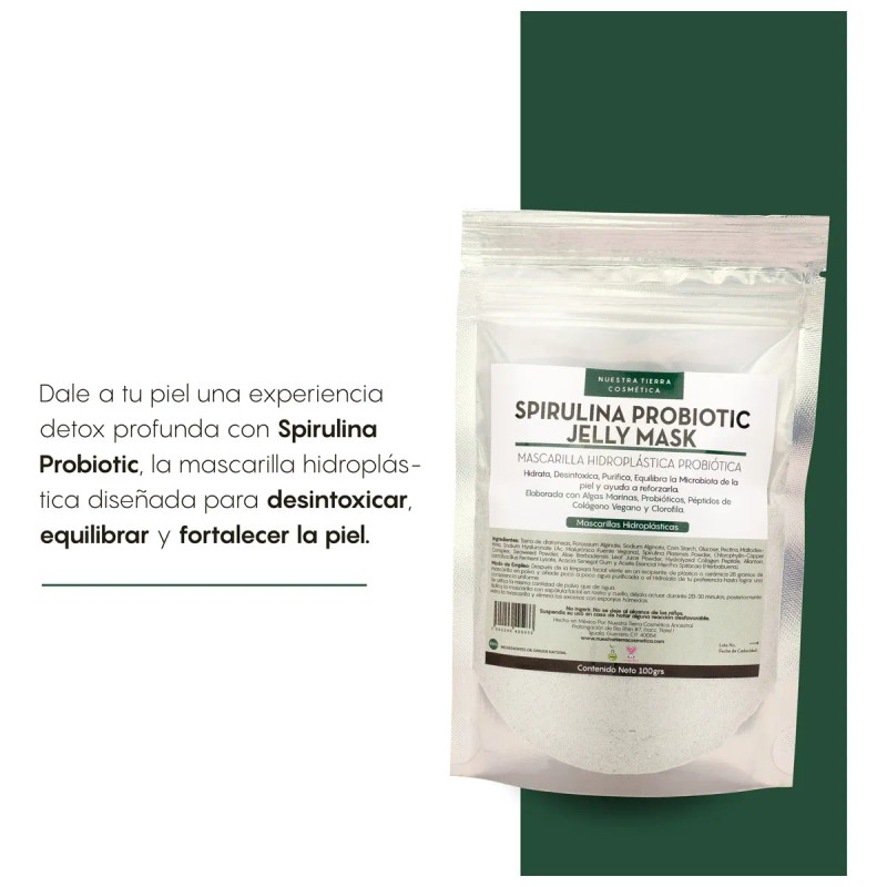 Mascarilla Hidroplastica Spirulina Probiotic Jelly