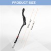 HARFINGTON Back Bike Kickstand Aluminium Adjustment Bicycle Single-Side Kick Stand