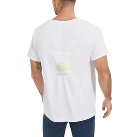 Codida Codida Sleep Apnea T-Shirt on Side Positional Therapy to Prevent Back Sleeping (White, L)