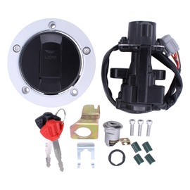 MOTOKU Ignition Switch Fuel Tank Gas Cap Seat Lock with 2 Keys for Suzuki GSXR 600 750 2008-2024, GSXR 1000 2005-2016