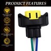 LIZAPUS 2pcs Fog Lights Connector Compatible with Dodge Charger 2012-2023