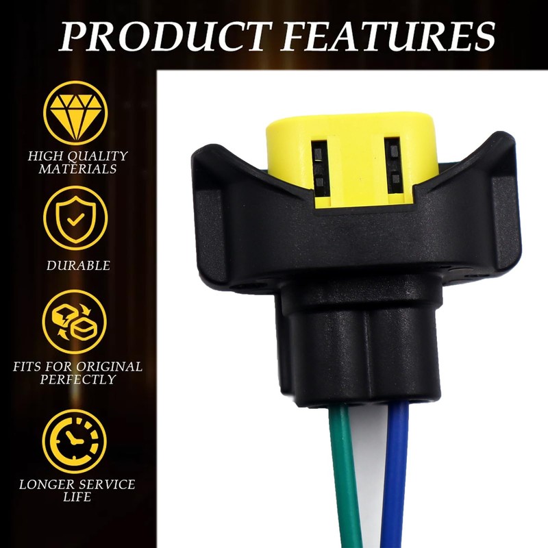LIZAPUS 2pcs Fog Lights Connector Compatible with Dodge Charger 2012-2023